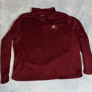 Mossy Oak Burgundy Quarter-Zip Pullover